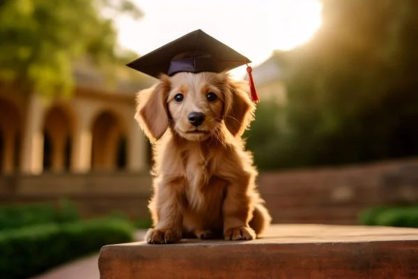 chiot golden studieux pour son éducation