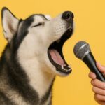 husky qui chante