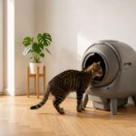 habituer chat litiere automatique